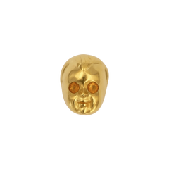 BABY STUD EARRING/ 18 KARAT GOLD VERMEIL/ CITRINE STONES